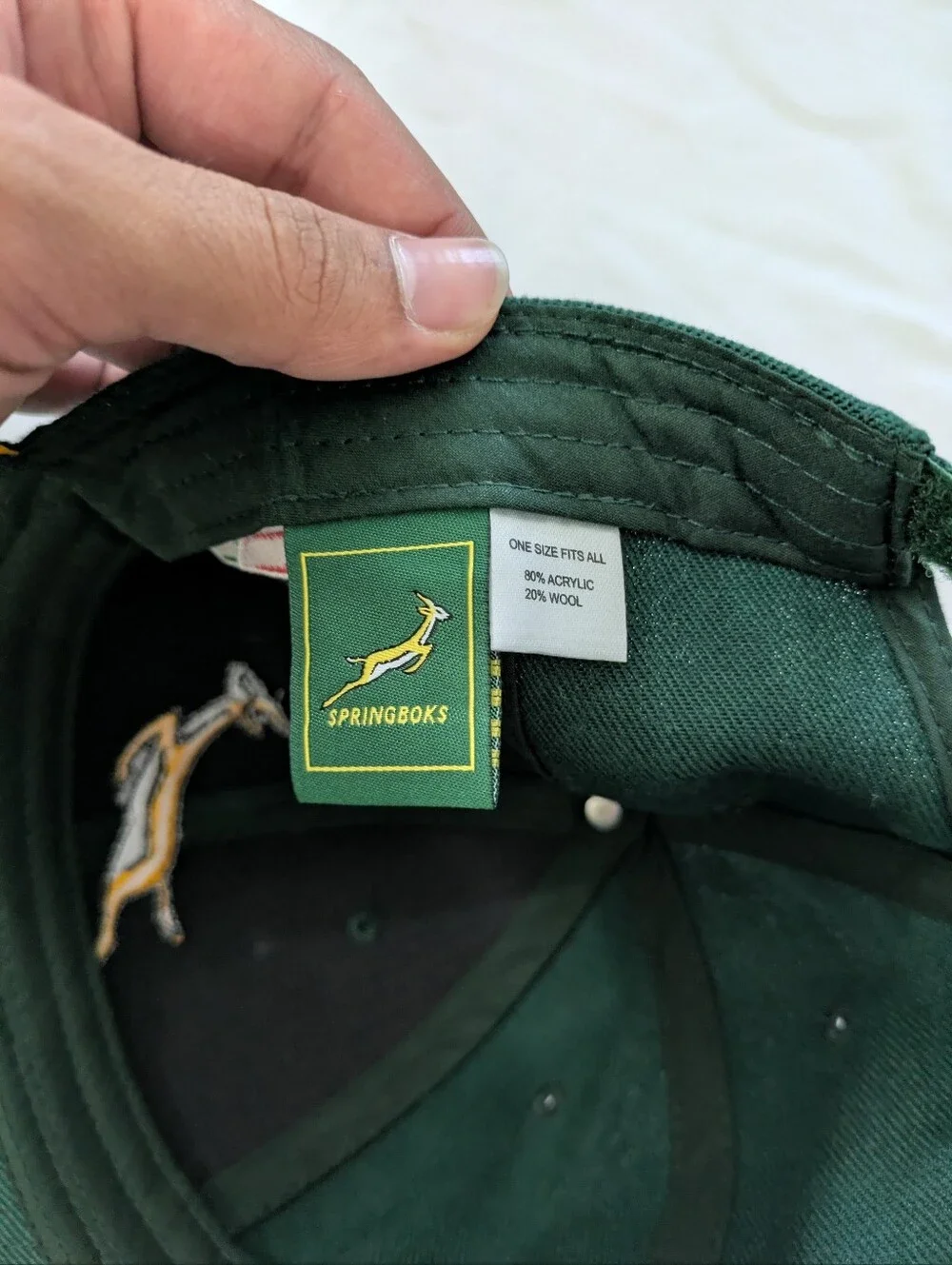 Springboks South Africa Rugby Bokkie Adjustable Hat/Cap